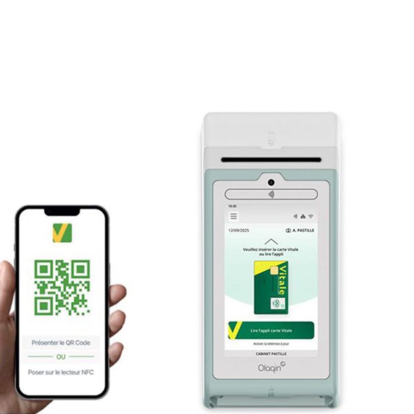 PRIUM pro+ lecture QR Code application carte Vitale