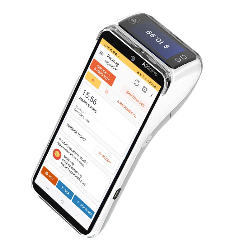 Pax A920 Pro iconic avec logiciel Sextant ProMag