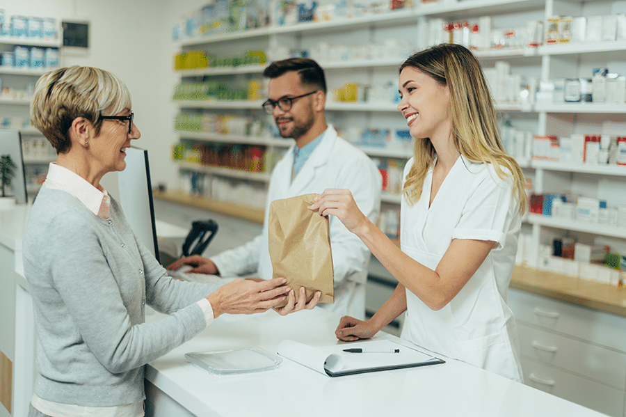 service client pharmacie multi-comptoirs